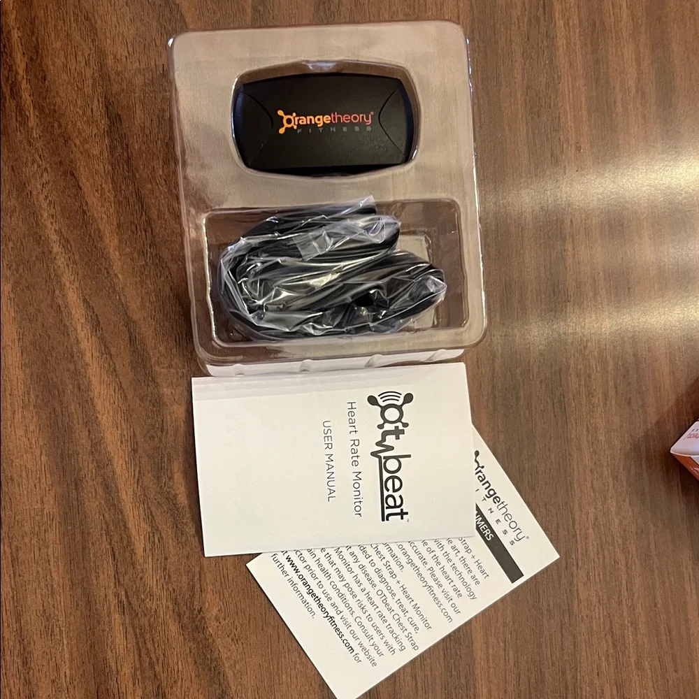 Orangetheory Black and Orange Heart Rate Monitor Chest Strap - Picture 3 of 4